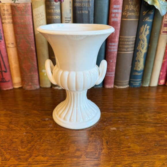 Vintage White Urn Vase - Picture 6 of 15